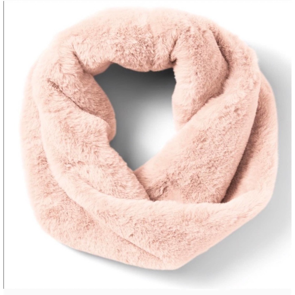 New! Banana Republic Soft Rose Pink Faux Fur Infinity Neck Scarf